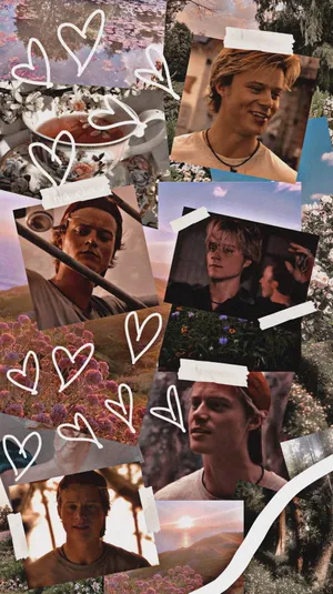 Outer Banks Collagewith Hearts Wallpaper