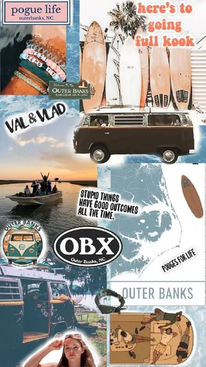 Outer Banks Inspired Collage Wallpaper