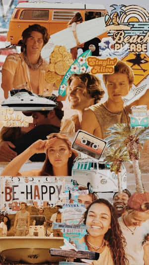 Outer Banks Inspired Collage Wallpaper Wallpaper