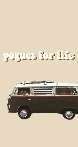 Outer Banks Pogues For Life Van Wallpaper Wallpaper