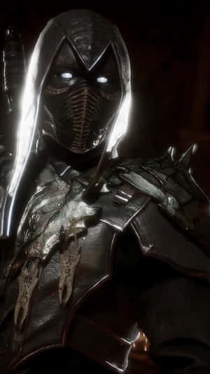 Outlandish Warrior Noob Saibot From The Mortal Kombat Series Wallpaper