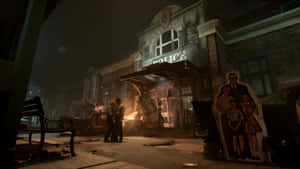 Outlast Trials Dark Asylum Entrance Wallpaper