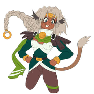 Outlaw Star Aisha Clanclan Character Art Wallpaper