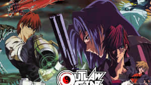 Outlaw Star Crew Exploring The Cosmos Wallpaper