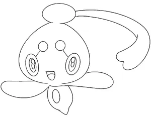 Outline Sketch Of Phione Wallpaper