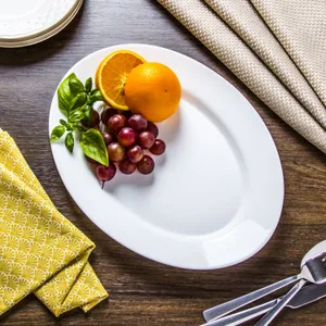 Oval Plate With Fruits Wallpaper