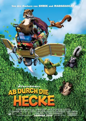 Over The Hedge Cool Movie Poster Wallpaper