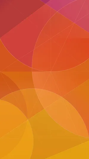 Overlapping Red And Yellow Circles Miui Wallpaper