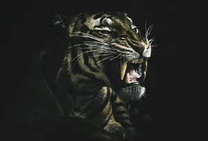 Overt Bengal Tiger Wallpaper
