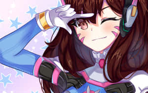 Overwatch D.va - Unstoppable Power And Agility Wallpaper