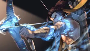 Overwatch Hanzo Dominating The Battlefield Wallpaper