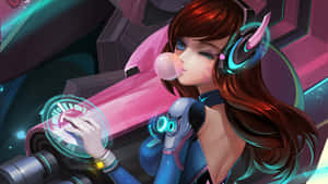 Overwatch Hero D.va In Action Wallpaper