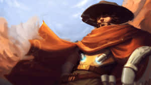 Overwatch Hero - Mccree In Action Wallpaper