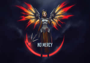 Overwatch Hero Mercy In Action Wallpaper