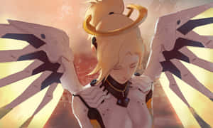 Overwatch Mercy Flying High Wallpaper