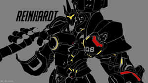 Overwatch Reinhardt Charging Into Battle Wallpaper