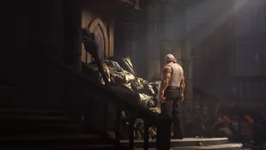 Overwatch Reinhardt Standing Strong In Battle Wallpaper