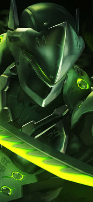 Overwatch's Cyborg Ninja, Genji, In Action Wallpaper