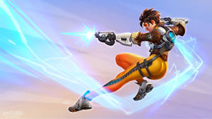 Overwatch Tracer Pistol Fire Hd Wallpaper