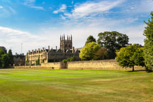 Oxford University Merton Field Wallpaper