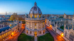 Oxford University Night Lights Wallpaper