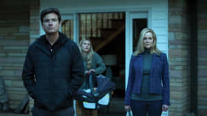 Ozark Cast Standing Outside Home Wallpaper