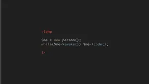P H P Coding Concept Snippet Wallpaper