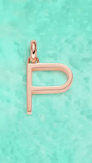 P Letter Pendant Wallpaper
