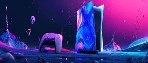 P S5 Futuristic Landscape Wallpaper Wallpaper