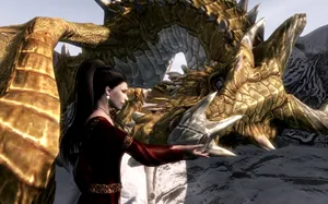 Paarthurnax, The Wise Dragon Of Skyrim Wallpaper