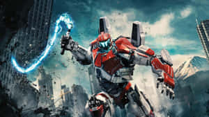 Pacific Rim Jaeger With Energy Weapon Wallpaper