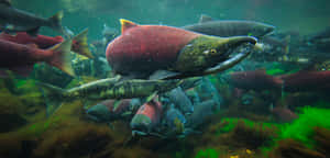 Pacific_ Salmon_ Spawning_ Migration.jpg Wallpaper