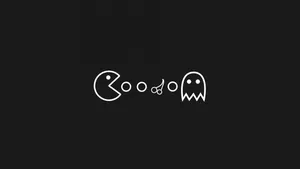 Pacman 1366x768 Minimalist Wallpaper
