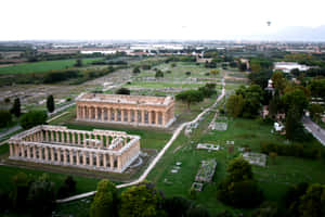 Paestum Cliff View Wallpaper