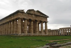 Paestum Dark Clouds Wallpaper