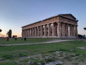 Paestum Sunset Wallpaper