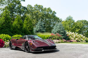 Pagani Huayra Bc Maroon Red Wallpaper