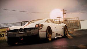 Pagani Huayra Bright Sunrise Wallpaper