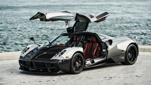 Pagani Huayra Gullwing Doors Wallpaper