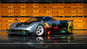 Pagani Huayra Khyzyl Saleem Art Wallpaper