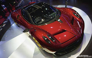 Pagani Huayra Shiny Red Supercar Wallpaper