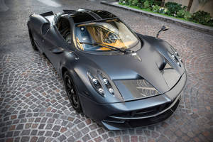 Pagani Huayra Silver-gray Wallpaper