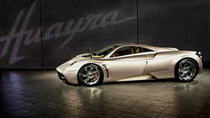 Pagani Huayra Silver Sports Car Wallpaper