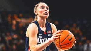 Paige Bueckers Basketball Focus Wallpaper