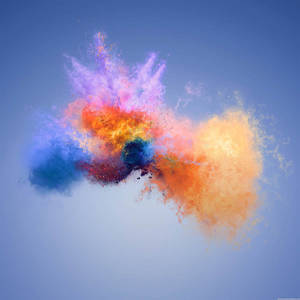 Paint Powder Explosion Samsung Wallpaper