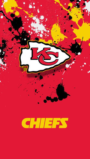 Paint Splash Art Kc Chiefs Phone Wallpaper