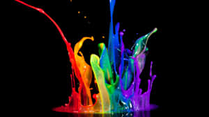 Paint Splash In The Dark Wallpaper