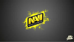 Paint Splashes Behind Natus Vincere Wallpaper