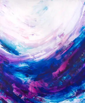 Paint Splatter Aesthetic Dark Blue Wallpaper