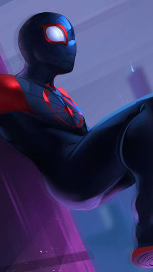 Painted Art Spider Man Iphone Wallpaper